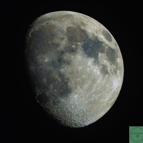 Moon 80% (Colourised)