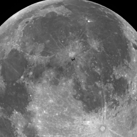 ISS Lunar Transit (2021-02-27)