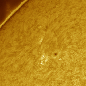 Swirling Active Region on the...