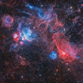 NGC2020 HOO RGB⁠