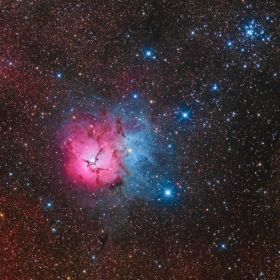 M20 And M21 (Trifid Nebula)